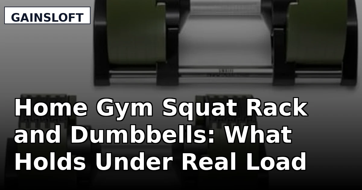Home Gym Squat Rack and Dumbbells: What Holds Under Real Load