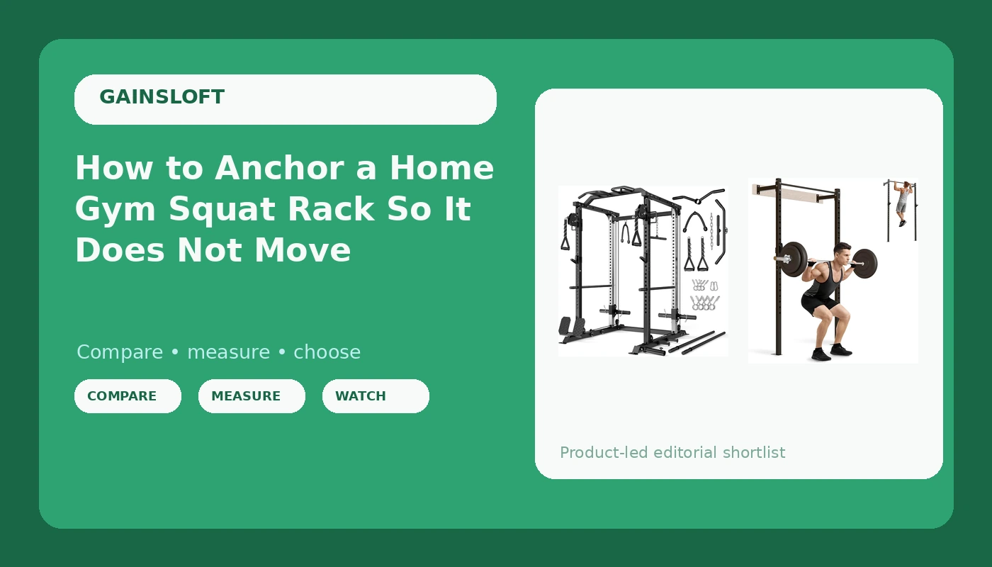 How to Anchor a Home Gym Squat Rack So It Does Not Move