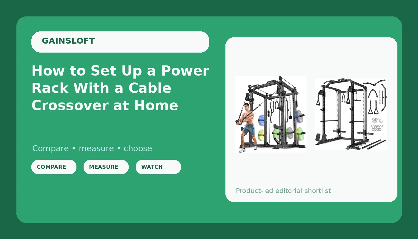 How to Set Up a Power Rack With a Cable Crossover at Home