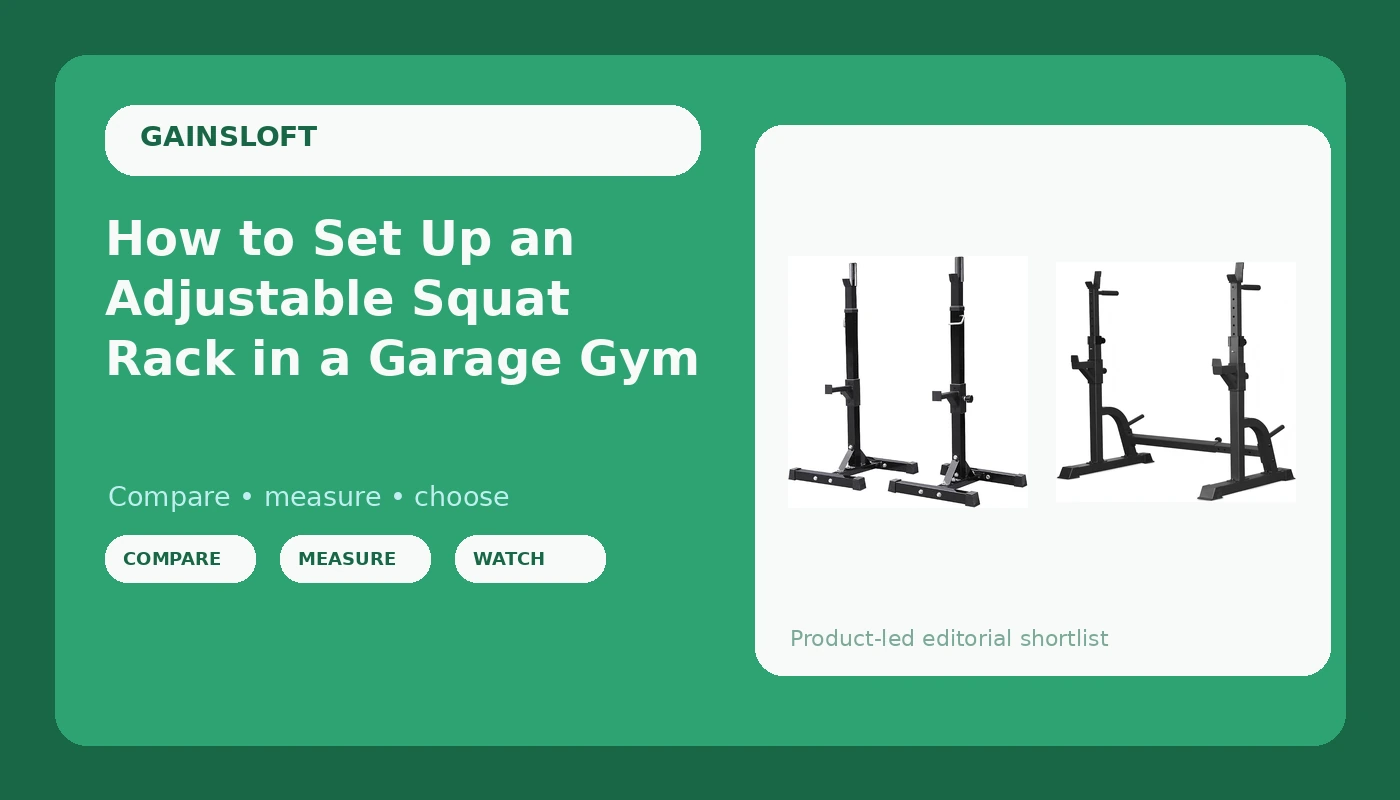 How to Set Up an Adjustable Squat Rack in a Garage Gym